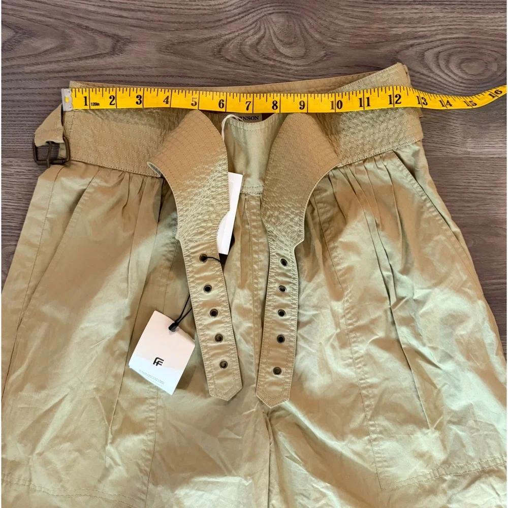 Ulla Johnson Leo Wide Leg Belted Trouser Pant NWT Women's size 0 Lightweight